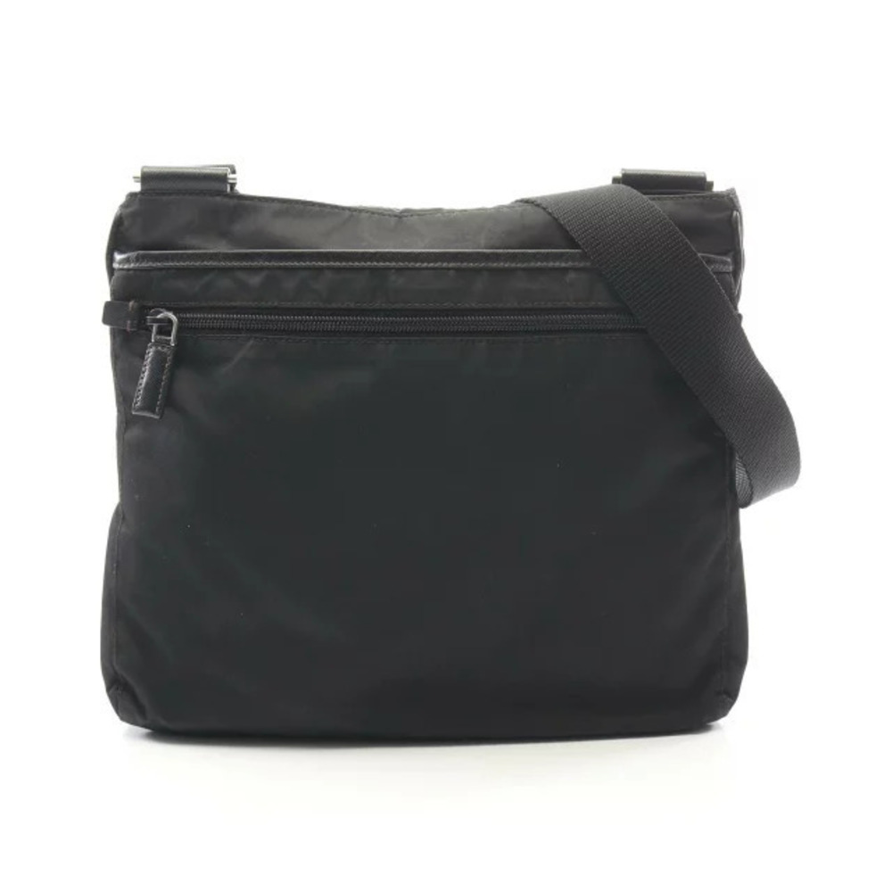 Prada TESSUTO SAFFIANO Shoulder Bag Saffiano Leather Black